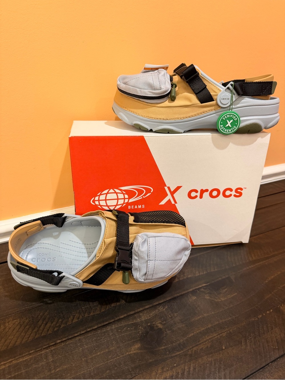 BEAMS x Crocs Classic All-Terrain Outdoor Clog Tan Grey M11 Rare
